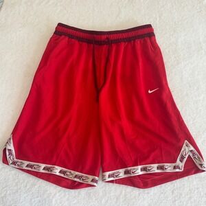 Nike Mens Dri-FIT Basketball‎ Shorts Red Burgundy DH7160-613 Large NWT